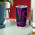 Polynesian Guam Coat of Arms Tumbler Cup Polynesian Tribal Tattoo Purple Version