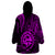 Polynesian Pride Guam Wearable Blanket Hoodie With Polynesian Tribal Tattoo and Coat of Arms Purple Version LT9 - Polynesian Pride