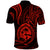 Polynesian Pride Guam Polo Shirt With Polynesian Tribal Tattoo and Coat of Arms Red Version LT9 - Polynesian Pride