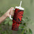 Polynesian Guam Coat of Arms Tumbler With Handle Polynesian Tribal Tattoo Red Version