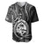 Polynesian Pride Guam Baseball Jersey With Polynesian Tribal Tattoo and Coat of Arms Black Version LT9 - Polynesian Pride