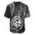 Polynesian Pride Guam Baseball Jersey With Polynesian Tribal Tattoo and Coat of Arms Black Version LT9 - Polynesian Pride