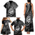 Polynesian Guam Coat of Arms Family Matching Tank Maxi Dress and Hawaiian Shirt Polynesian Tribal Tattoo Black Version