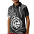 Polynesian Pride Guam Kid Polo Shirt With Polynesian Tribal Tattoo and Coat of Arms Black Version LT9 Kid Black - Polynesian Pride