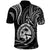 Polynesian Pride Guam Polo Shirt With Polynesian Tribal Tattoo and Coat of Arms Black Version LT9 - Polynesian Pride