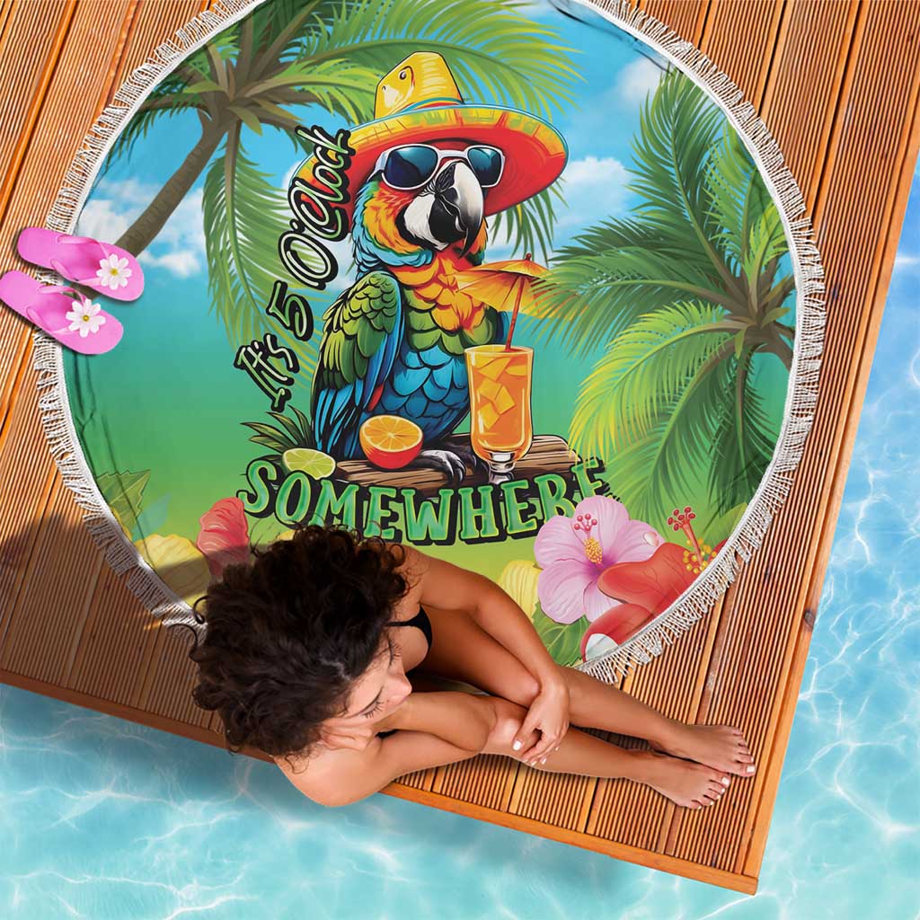 Always 5 O'clock Beach Blanket Hawaiian Tropical Parrot LT9 - Polynesian Pride