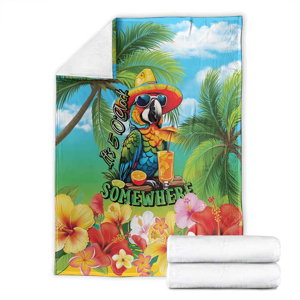 Always 5 O'clock Blanket Hawaiian Tropical Parrot LT9 - Polynesian Pride
