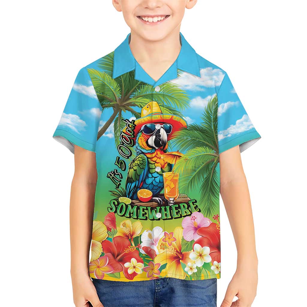 Always 5 O'clock Hawaiian Shirt Hawaiian Tropical Parrot LT9 - Polynesian Pride