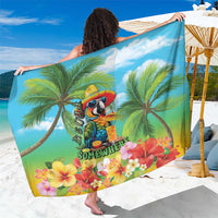 Always 5 O'clock Sarong Hawaiian Tropical Parrot LT9 One Size 44 x 66 inches Blue - Polynesian Pride