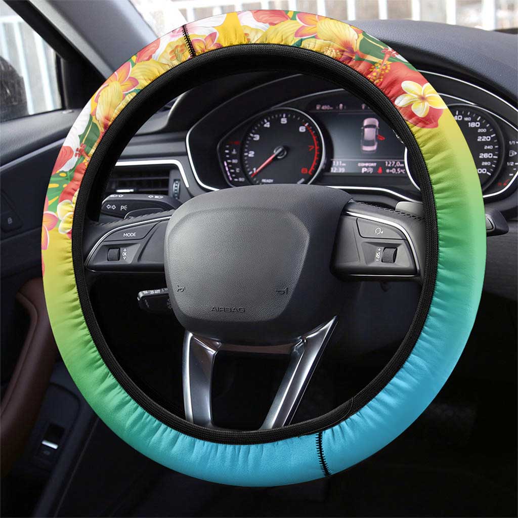 Always 5 O'clock Steering Wheel Cover Hawaiian Tropical Parrot LT9 - Polynesian Pride