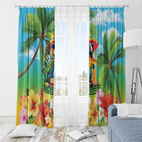 Always 5 O'clock Window Curtain Hawaiian Tropical Parrot LT9 - Polynesian Pride