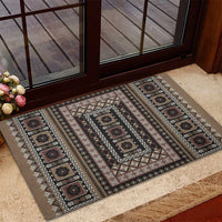 Bula Fiji Rubber Doormat Vintage Fijian Tribal Tapa Pattern LT9 - Polynesian Pride