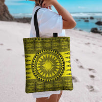 All Yellow Tonga Malo e lelei Tote Bag Vintage Ngatu Tribal Pattern LT9 - Polynesian Pride