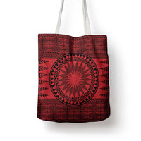 All Red Tonga Malo e lelei Tote Bag Vintage Ngatu Tribal Pattern LT9 - Polynesian Pride