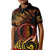 New Zealand Kid Polo Shirt Aotearoa Hei-Tiki Maori Fern Tattoo Arty LT9 Kid Reggae - Polynesian Pride