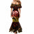 New Zealand Mermaid Dress Aotearoa Hei-Tiki Maori Fern Tattoo Arty LT9 - Polynesian Pride