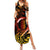 New Zealand Summer Maxi Dress Aotearoa Hei-Tiki Maori Fern Tattoo Arty LT9 Women Reggae - Polynesian Pride