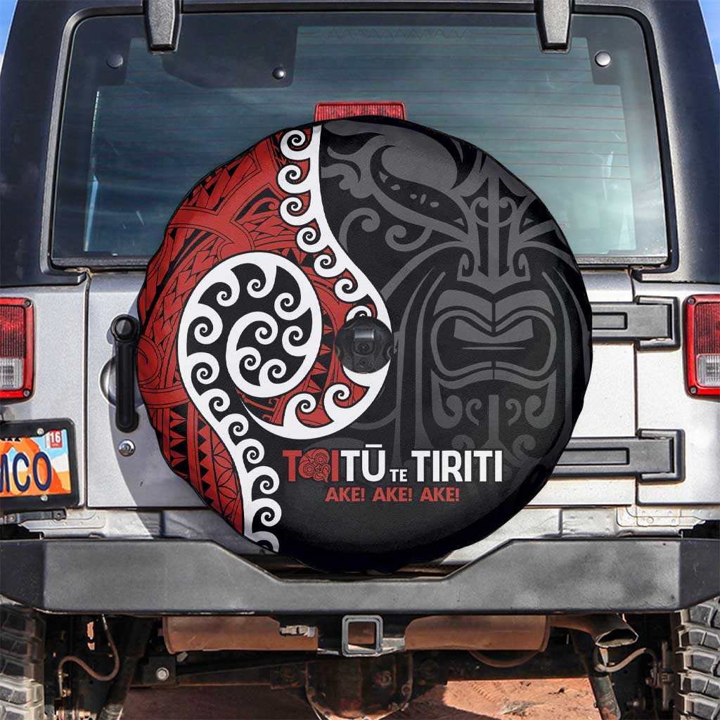 Honour The Treaty New Zealand Spare Tire Cover Toitu Te Tiriti Ake!Ake!Ake!