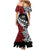 Honour The Treaty New Zealand Personalised Mermaid Dress Toitu Te Tiriti Half Fern with Haka dance