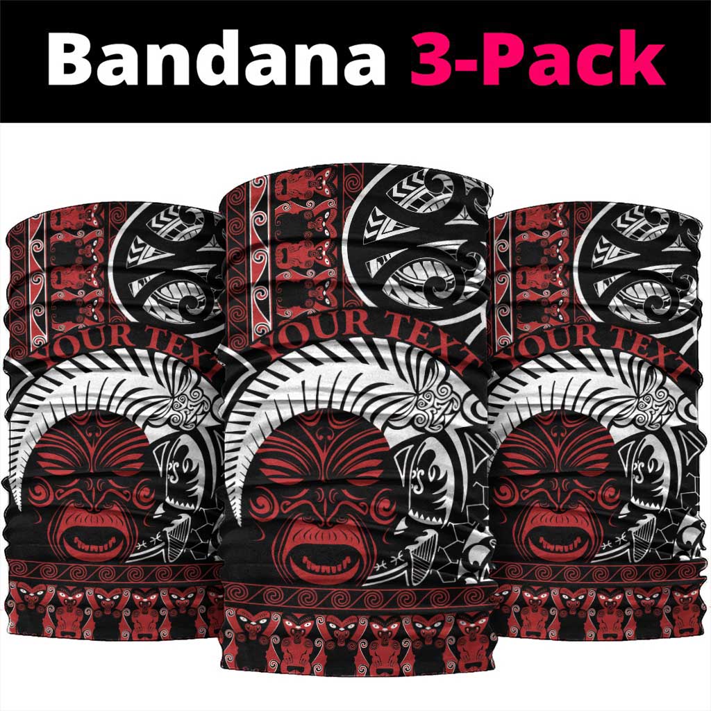 Honour The Treaty New Zealand Personalised Neck Gaiter Toitu Te Tiriti Indigenous Maori Face LT9 package One Size: 25*50cm Red - Polynesian Pride