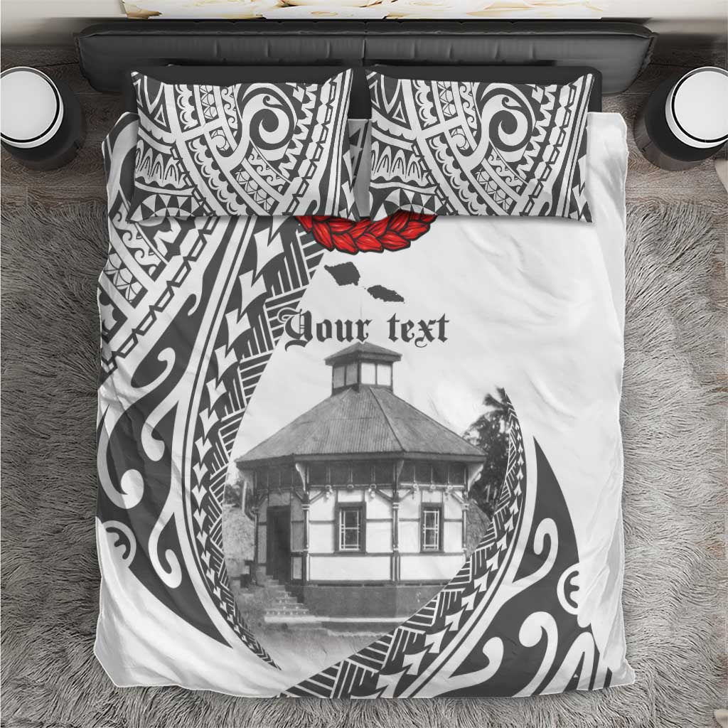 Samoa Mau Movement House Personalised Bedding Set Fa'a Samoa The Samoan Way LT9 White - Polynesian Pride