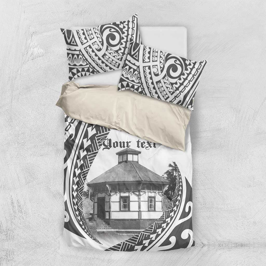 Samoa Mau Movement House Personalised Bedding Set Fa'a Samoa The Samoan Way LT9 US Twin 172cm x 218cm White - Polynesian Pride