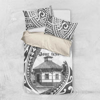 Samoa Mau Movement House Personalised Bedding Set Fa'a Samoa The Samoan Way LT9 US Twin 172cm x 218cm White - Polynesian Pride