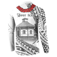 Samoa Mau Movement House Personalised Button Sweatshirt Fa'a Samoa The Samoan Way LT9 - Polynesian Pride