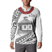 Samoa Mau Movement House Personalised Button Sweatshirt Fa'a Samoa The Samoan Way LT9 - Polynesian Pride