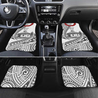 Samoa Mau Movement House Personalised Car Mats Fa'a Samoa The Samoan Way LT9 Set 4pcs White - Polynesian Pride