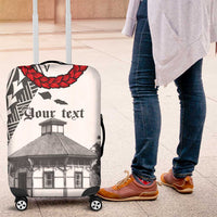Samoa Mau Movement House Personalised Luggage Cover Fa'a Samoa The Samoan Way LT9 White - Polynesian Pride