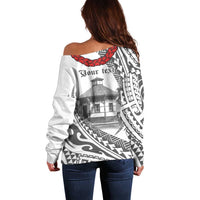 Samoa Mau Movement House Personalised Off Shoulder Sweater Fa'a Samoa The Samoan Way LT9 - Polynesian Pride