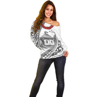 Samoa Mau Movement House Personalised Off Shoulder Sweater Fa'a Samoa The Samoan Way LT9 - Polynesian Pride