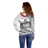 Samoa Mau Movement House Personalised Off Shoulder Sweater Fa'a Samoa The Samoan Way LT9 - Polynesian Pride