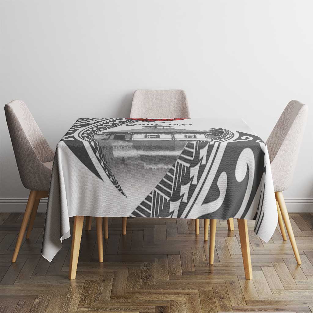 Samoa Mau Movement House Personalised Tablecloth Fa'a Samoa The Samoan Way LT9 - Polynesian Pride