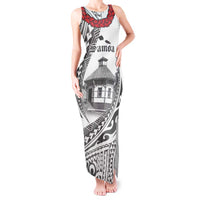 Samoa Mau Movement House Personalised Tank Maxi Dress Fa'a Samoa The Samoan Way LT9 Women White - Polynesian Pride