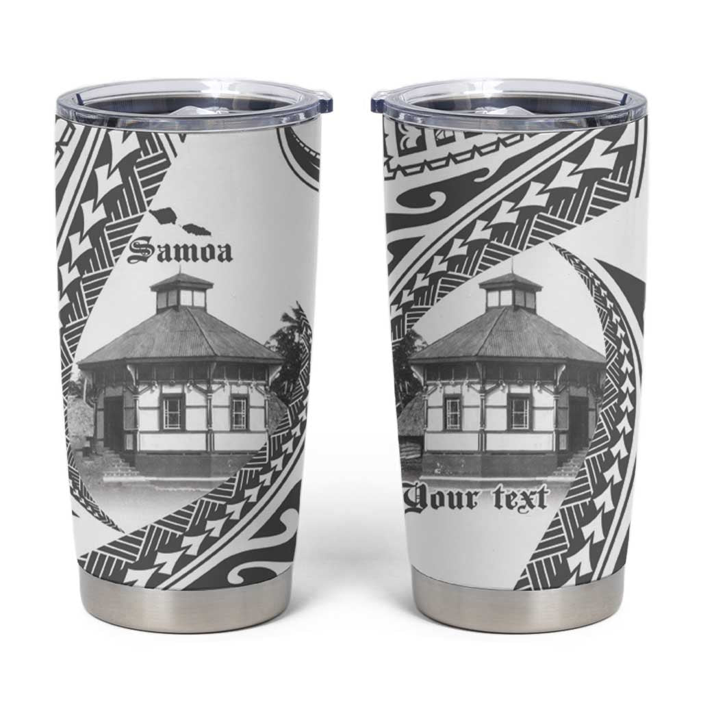 Samoa Mau Movement House Personalised Tumbler Cup Fa'a Samoa The Samoan Way LT9 White - Polynesian Pride
