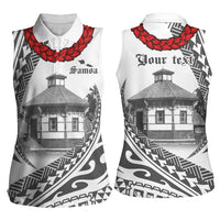 Samoa Mau Movement House Personalised Women Sleeveless Polo Shirt Fa'a Samoa The Samoan Way LT9 - Polynesian Pride