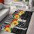 Samoa Tribal Hibiscus Flowers Area Rug