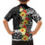 Samoa Tribal Hibiscus Flowers Family Matching Short Sleeve Bodycon Dress and Hawaiian Shirt