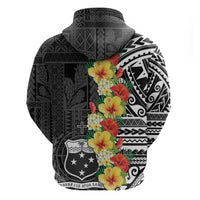 Samoa Tribal Hibiscus Flowers Hoodie LT9 - Polynesian Pride