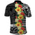 Samoa Tribal Hibiscus Flowers Polo Shirt