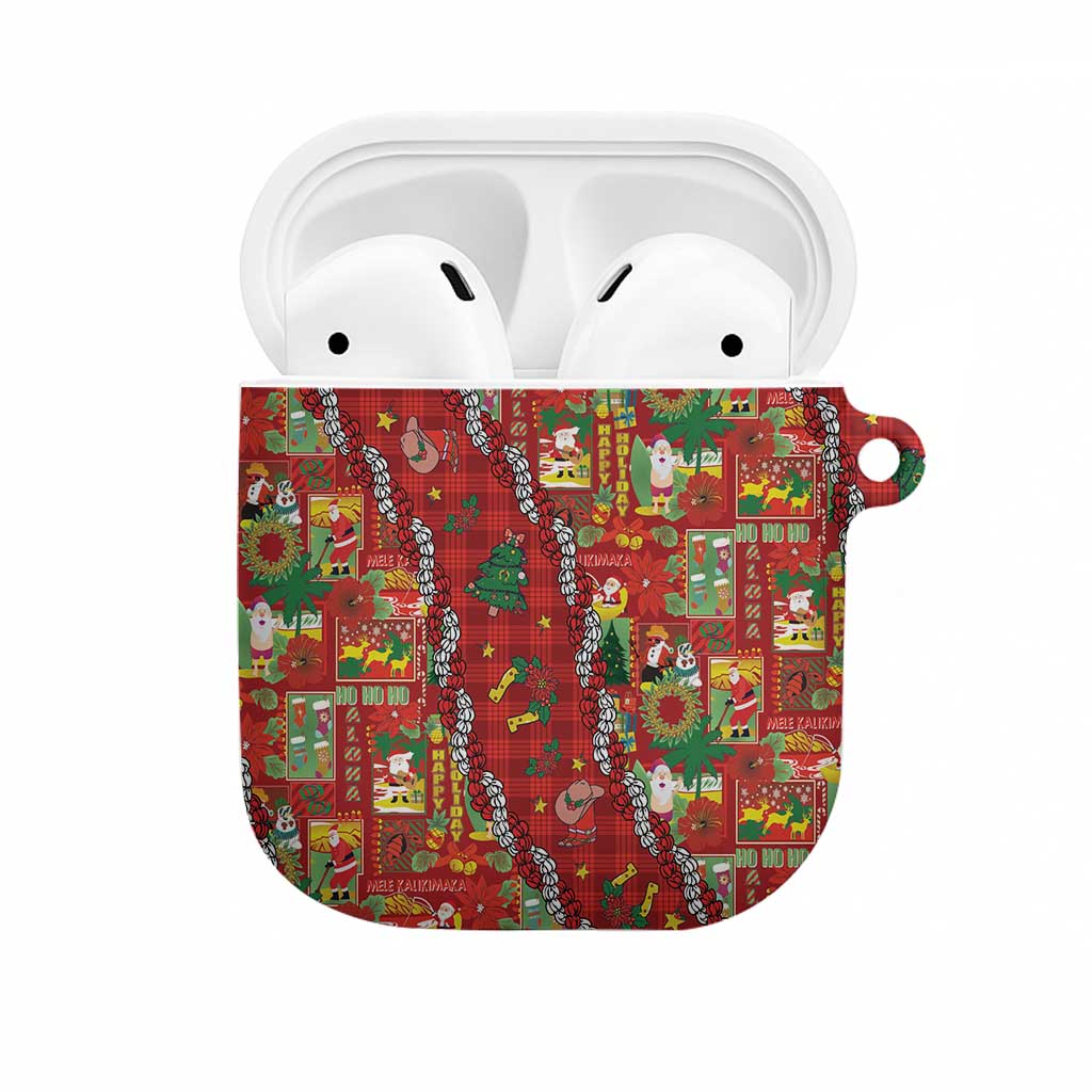 Mele Kalikimaka Pakalana Pikake Lei AirPods Case Hawaiian Rodeo Paniolo Omaomao Palaka LT9 Green - Polynesian Pride