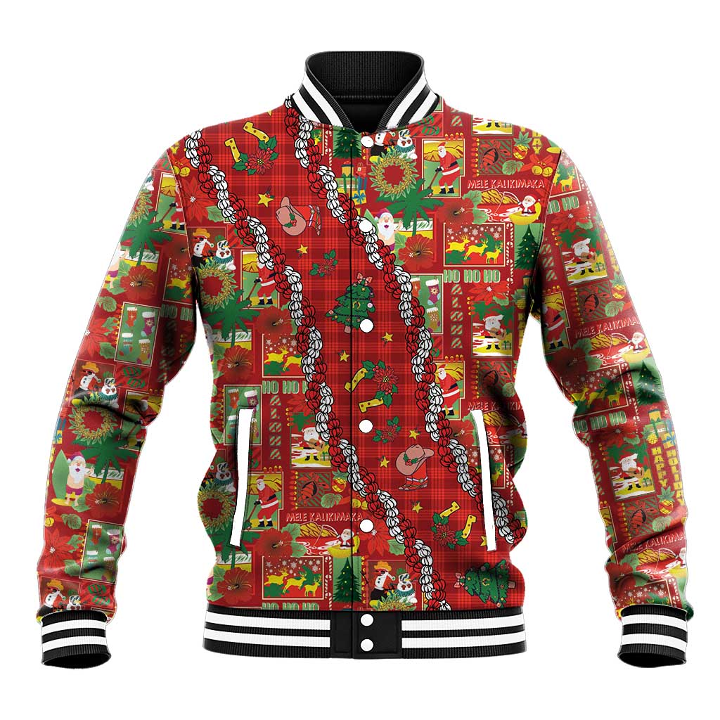 Mele Kalikimaka Pakalana Pikake Lei Baseball Jacket Hawaiian Rodeo Paniolo Omaomao Palaka LT9 Unisex Green - Polynesian Pride