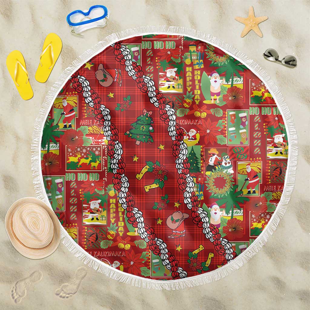 Mele Kalikimaka Pakalana Pikake Lei Beach Blanket Hawaiian Rodeo Paniolo Omaomao Palaka LT9 One Size 150cm Green - Polynesian Pride