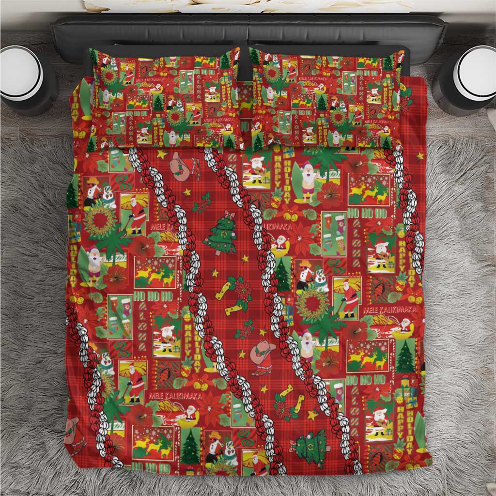 Mele Kalikimaka Pakalana Pikake Lei Bedding Set Hawaiian Rodeo Paniolo Omaomao Palaka LT9 Green - Polynesian Pride