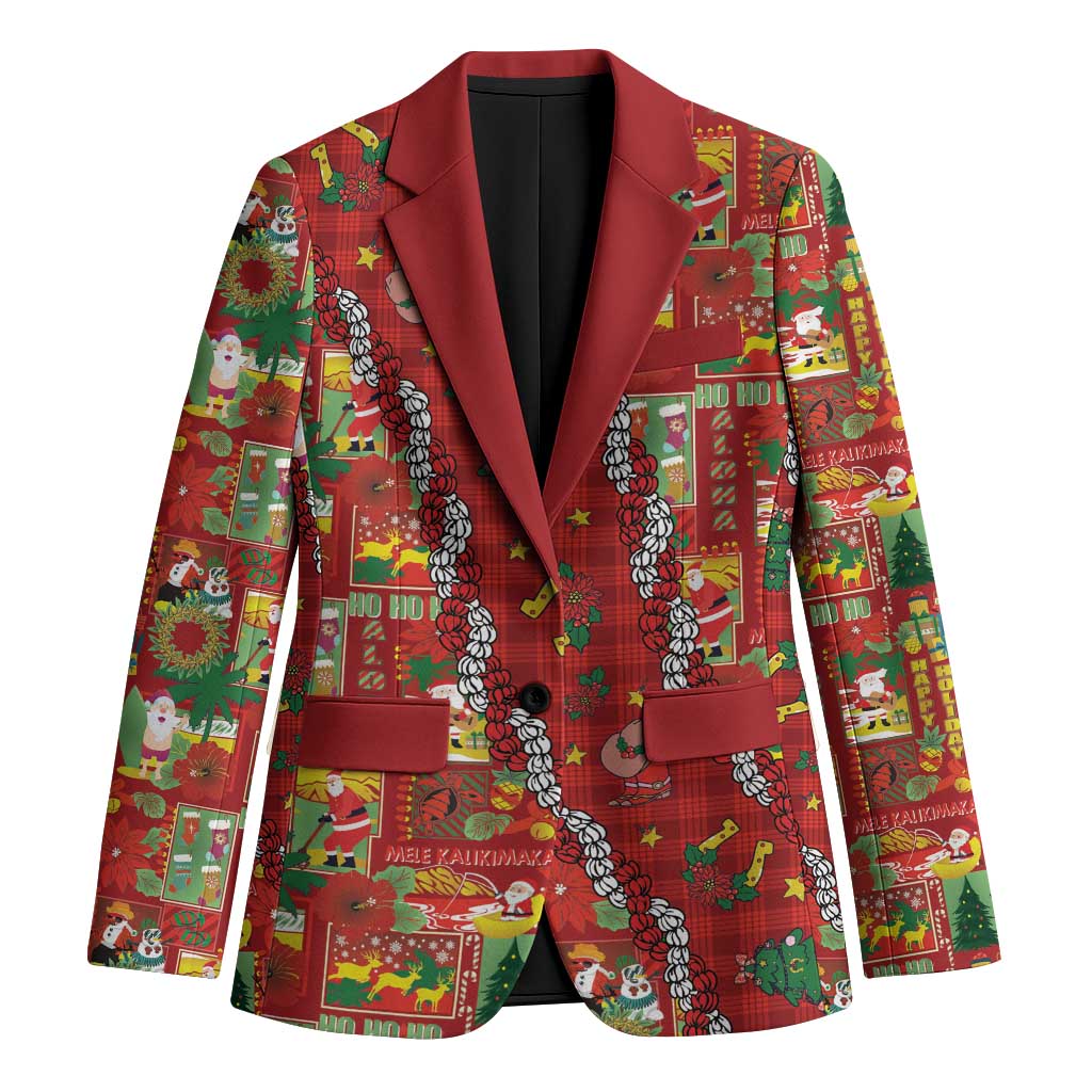 Mele Kalikimaka Pakalana Pikake Lei Blazer Hawaiian Rodeo Paniolo Omaomao Palaka LT9 Unisex Green - Polynesian Pride