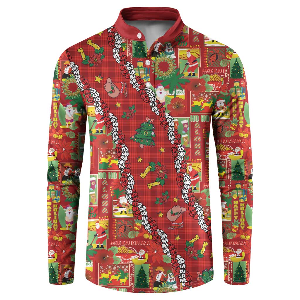 Mele Kalikimaka Pakalana Pikake Lei Button Sweatshirt Hawaiian Rodeo Paniolo Omaomao Palaka LT9 Green - Polynesian Pride