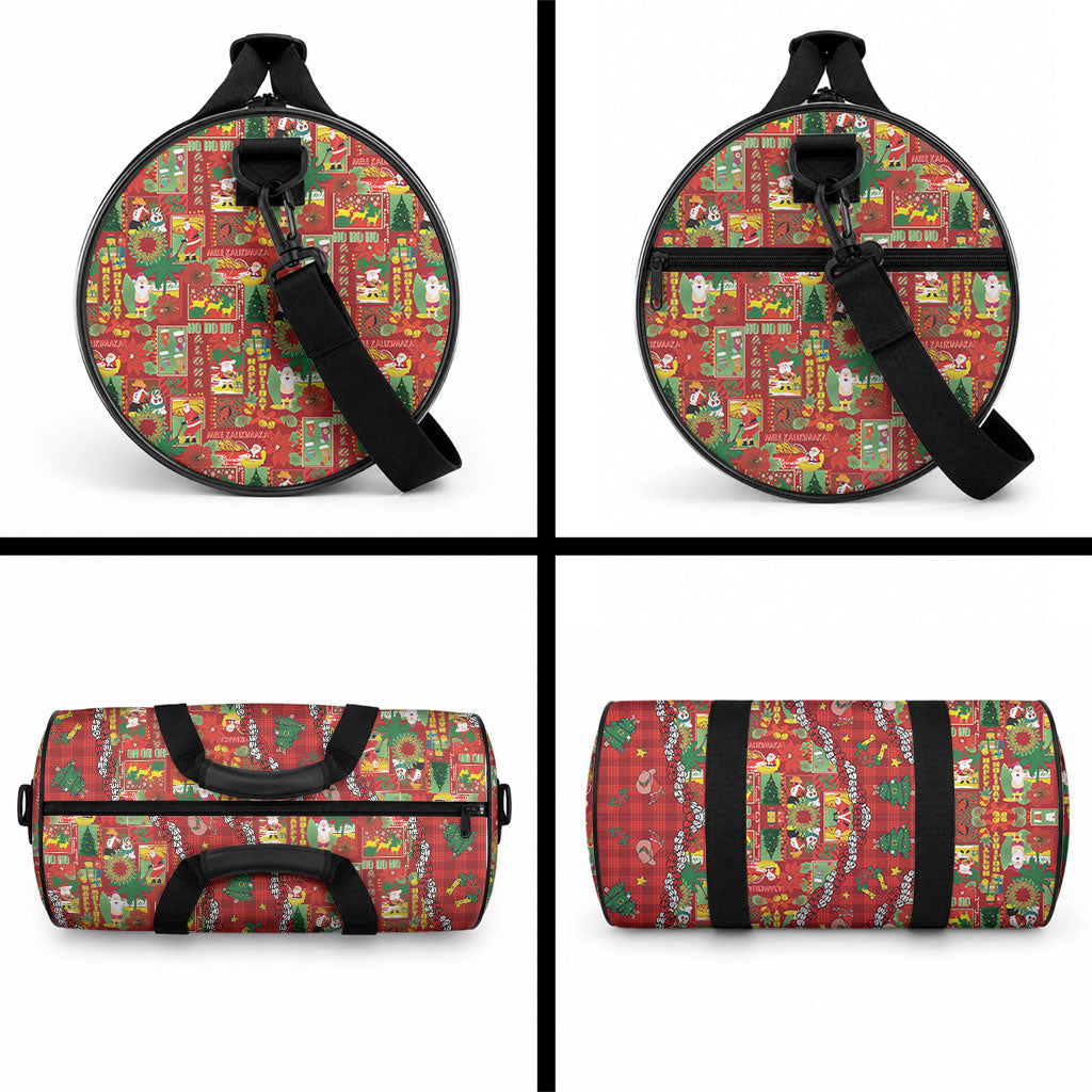 Mele Kalikimaka Pakalana Pikake Lei Duffle Bag Hawaiian Rodeo Paniolo Omaomao Palaka LT9 - Polynesian Pride