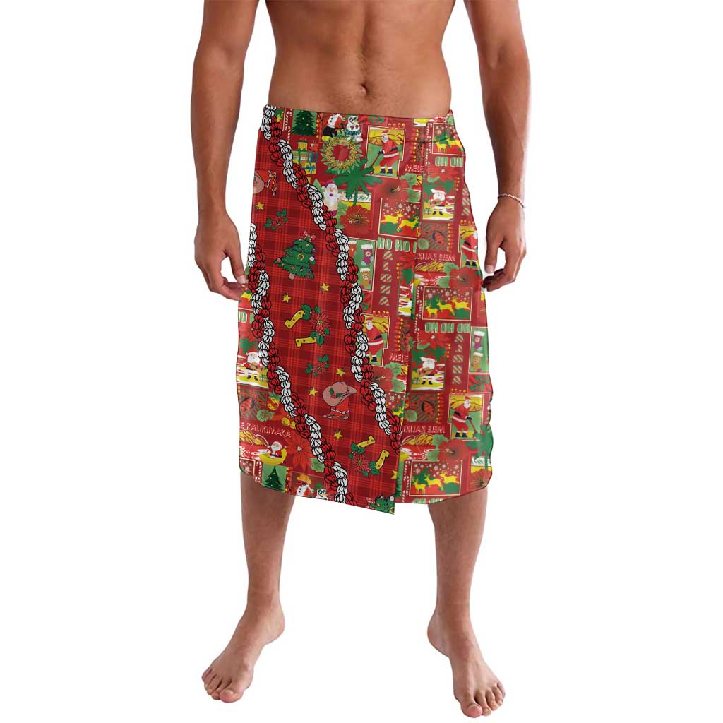 Mele Kalikimaka Pakalana Pikake Lei Lavalava Hawaiian Rodeo Paniolo Omaomao Palaka LT9 Green - Polynesian Pride